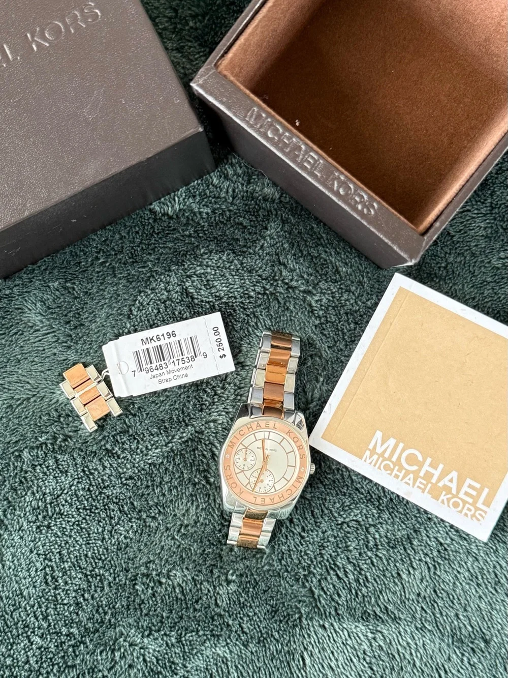 Michael Kors Two-Tone Women's Chronograph Watch - Rose Gold & Silver Tone